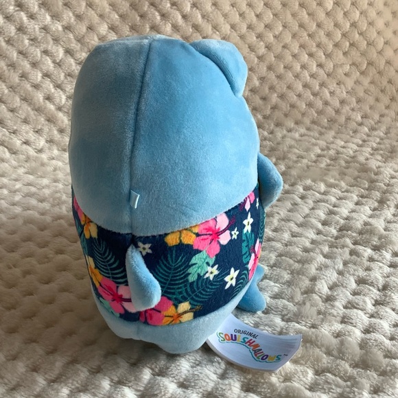 Kellytoy Squishmallows Plush Rey the Shark in Hawaiian Shirt Stuffed Animal Toy - Picture 7 of 11